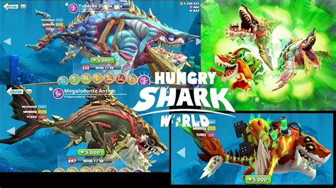 NOVA ATUALIZAÇÃO DO HUNGRY SHARK WORLD TRÊS NOVOS TUBARÕES Hungry