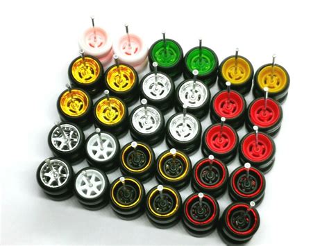 Hot Wheels 4 6 Spoke Rubber Wheel 10 Mm Mix Colors For JDM 15 SET 1 64 164Wheel