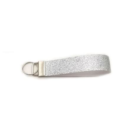 New Customizable Sublimation Blank Glitter Self Defense Keychain Pu