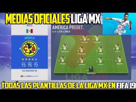 Medias Oficiales Equipos Liga Mx En Fifa Ratings Liga Mx Fifa