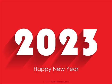 Free New Year Red Background 2023 in 2023 | Happy new year background ...