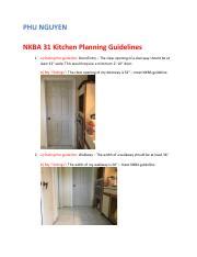 Project Kitchen Bath NKBA Guidelines PHU NGUYEN NKBA 31 Kitchen