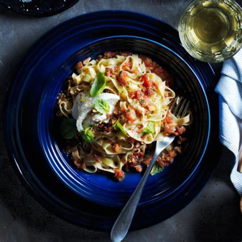 Fresh Fettuccine With No Cook Tomato Sauce Williams Sonoma