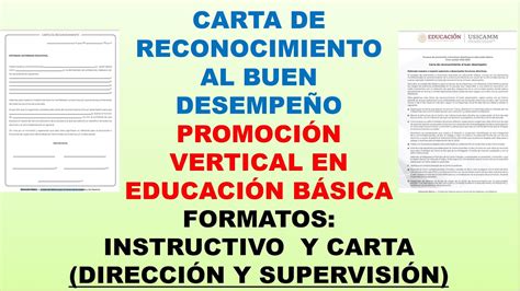 Formato Carta De Reconocimiento Al Buen Desempe O Promoci N Vertical En