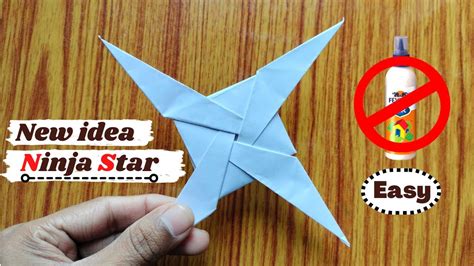 How To Make Ninja Starshuriken Origami Paper Ninja Star Without