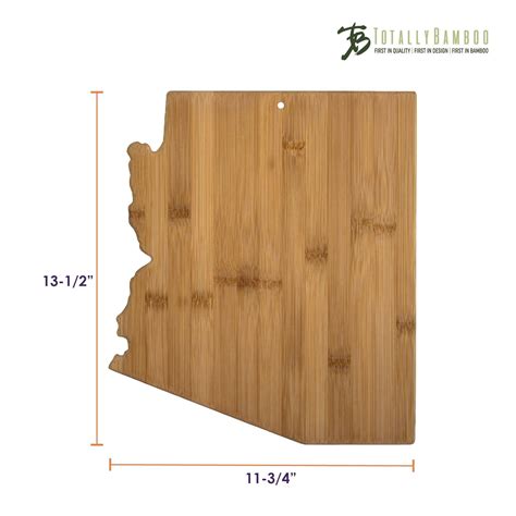 Arizona State Shaped Bamboo Serving and Cutting Board – Totally Bamboo