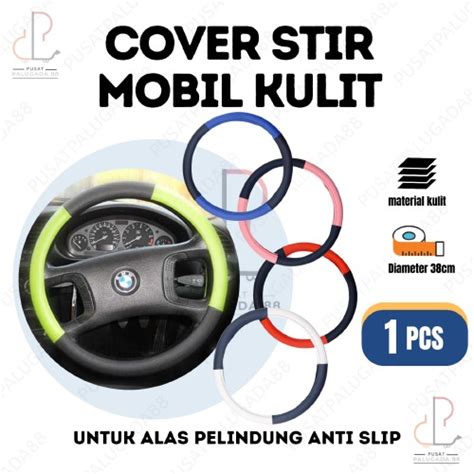 Jual Sarung Stir Cover Setir Mobil Cm Cm Merah Pink Putih Biru