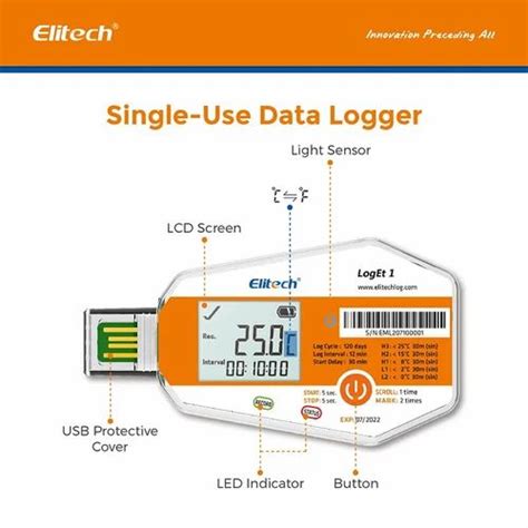 Single Use Temperature Datalogger 97 X 53 X 8 Mm Model Name Number