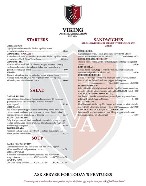 MENU | VikingAA