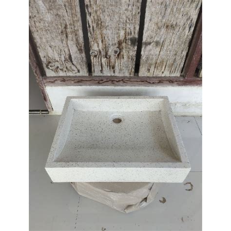 Jual Wastafel Teraso Persegi Panjang X X Wash Basin Teraso White