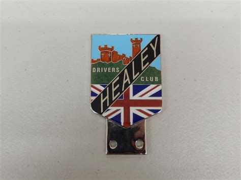 Vintage Unused Healey British Car Flag Design Car Badge Auto Emblem In ...