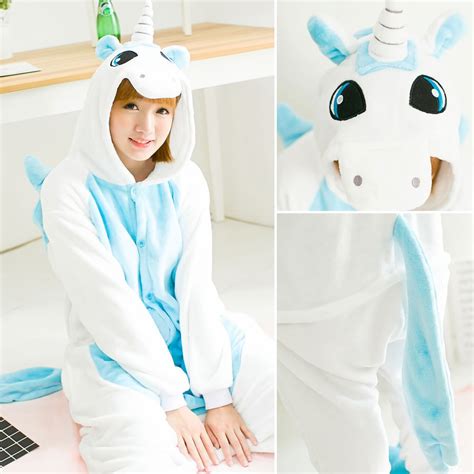 Unisex Kigurumi Unicorn Stitch Panda Pikachu Totoro Tiger Cartoon