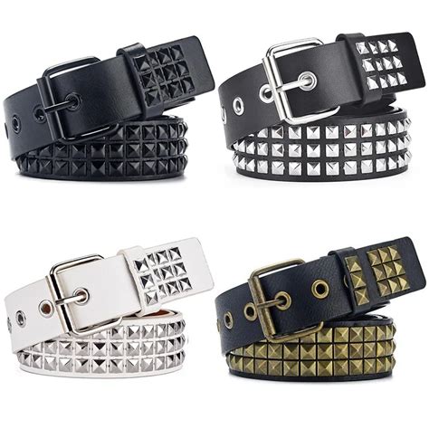 Ceinture Rivets Pour Femmes Ceinture Rapmetal Pour Hommes Et Femmes