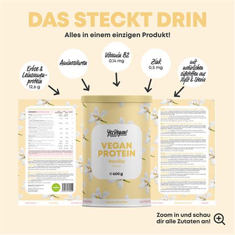 Yes Vegan Proteinpulver Vanille X G Shop Apotheke