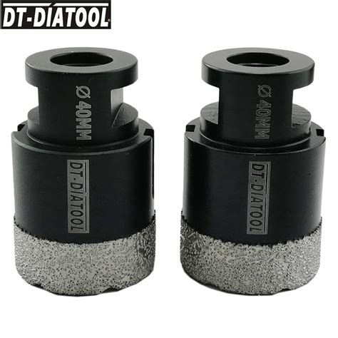 DT DIATOOL 2pcs Pk Dia40mm High Quality Dry Vacuum Brazed Diamond Drill