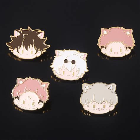 Anime Jujutsu Kaisen Enamel Pins Cute Cartoon Gojo Satoru Geto Suguru