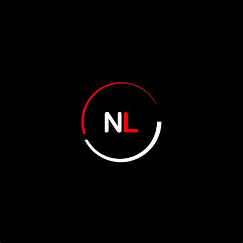 NL creative modern letters logo design template 32183433 Vector Art at ...