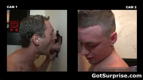 Horny Dude Gets His Boner Sucked Through Hole In The Wall BoyFriendTV