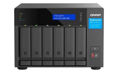 Tvs H674 Qnap Storage Nas 6 Baias P Hdd Satassdnvme