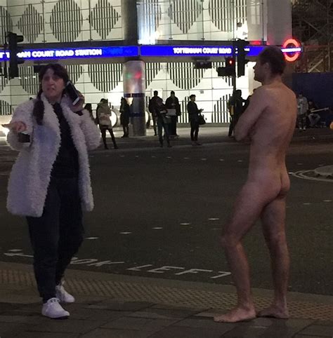 Naked Man Crawls Slowly On All Fours Towards Homeless Man Daily Mail Online