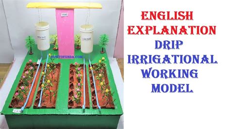 Drip Irrigation Working Model Explanation In English Video Without