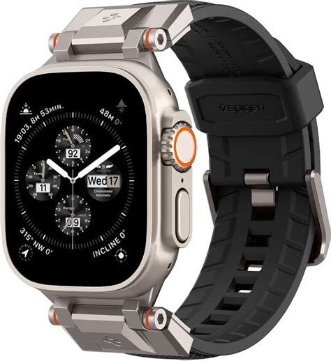 Spigen DuraPro Armor Bracelet en métal durable Compatible avec Apple