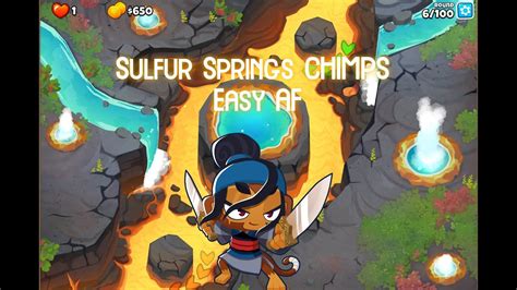 BTD6 Sulfur Springs CHIMPS Guide W Sauda Very Easy Guide YouTube