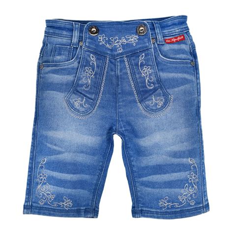 Kinder Trachten Jeansbermuda Blue Denim Bondi Kinder Trachten