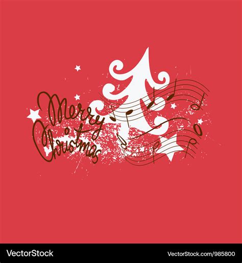 Merry Christmas Song Design Royalty Free Vector Image