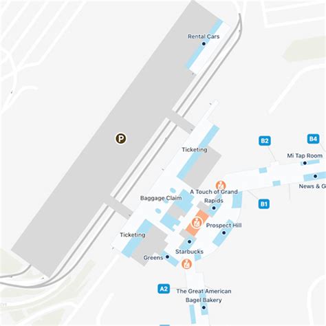 Gerald R Ford Airport Map Guide To Grrs Terminals