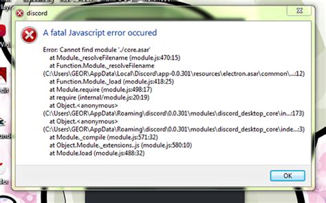 Discord Javascript Error Cannot Find Module Apogey Fm Ru