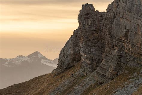 Majestic Sunset Scenery From The Top Of The Balmer Graetli Region At