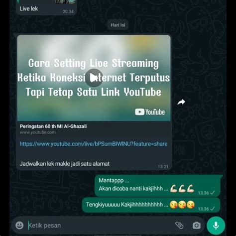 Cara Setting Live Streaming Ketika Koneksi Internet Terputus Tapi Tetap