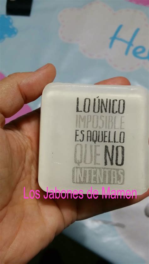 Los Jabones de Mamen Pastilla de jabón con frases motivadoras