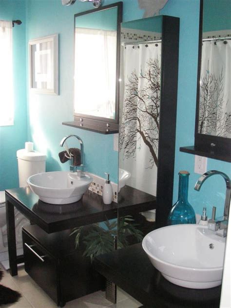 Teal Aqua Blue Bathroom Decor