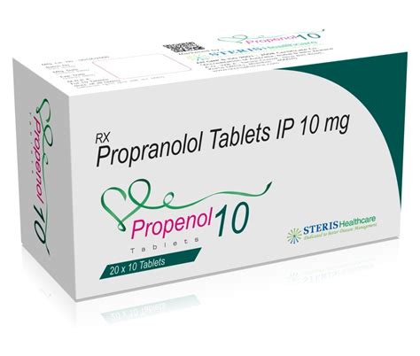 Propranolol 10mg PROPENOL 10 Is A Medicati Steris Healthcare PVT Ltd