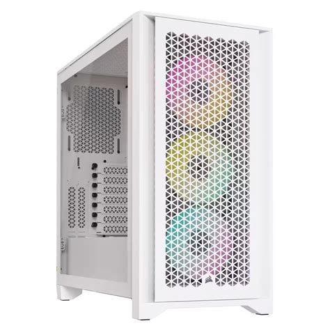 Corsair 4000d Rgb Airflow White Pc Cases Ldlc 3 Year Warranty