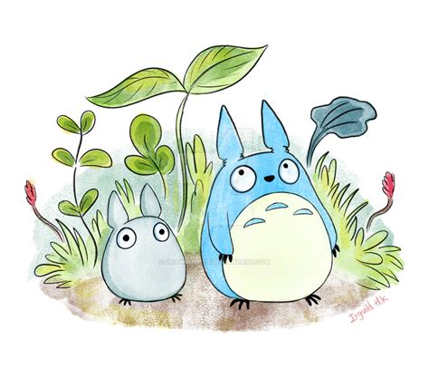 Totoro friends - watercolor by drawingvild on DeviantArt