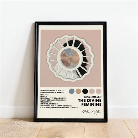 Mac Miller The Divine Feminine Album Poster X Sold By Mila Sku