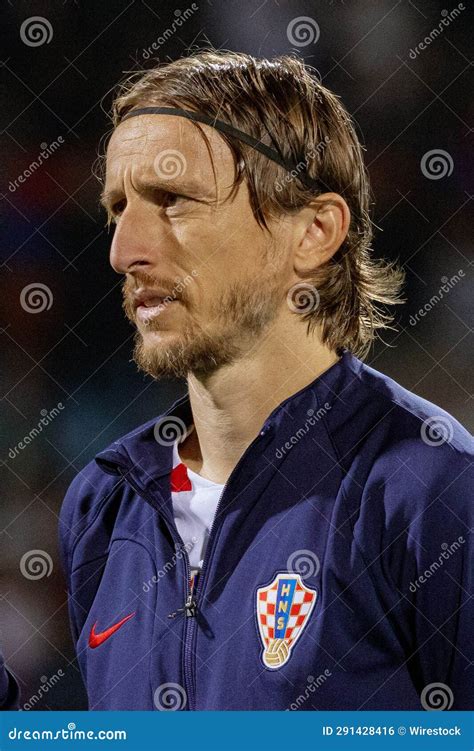 Portrait Of Luka Modric The Croatian National Football Team Captain