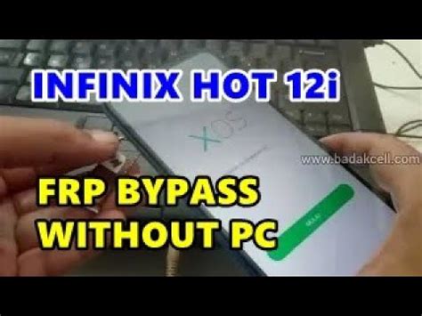 Infinix Hot 12i Frp Bypass Infinix X665B Google Account Verification Bypass Without Pc YouTube