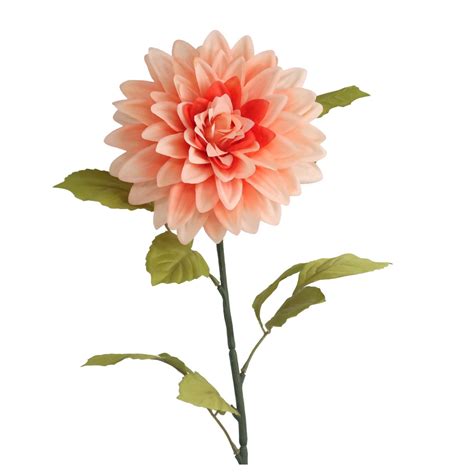 Single Stem Silk Dahlia Artificial Flower - Sinoflora