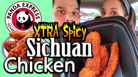 Wfr Panda Express Xtra Spicy Sichuan Hot Chicken Food Review Youtube