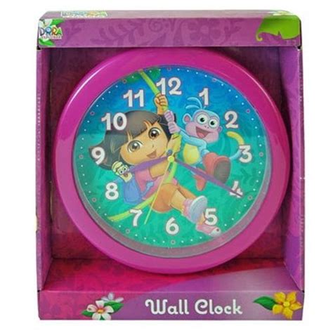 Dora The Explorer 10 Round Wall Clock Quartz Accuracy Easy Wall