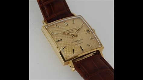 1974 Eterna Matic 2000 Centenaire De Luxe 18k Gold Men S Vintage Square