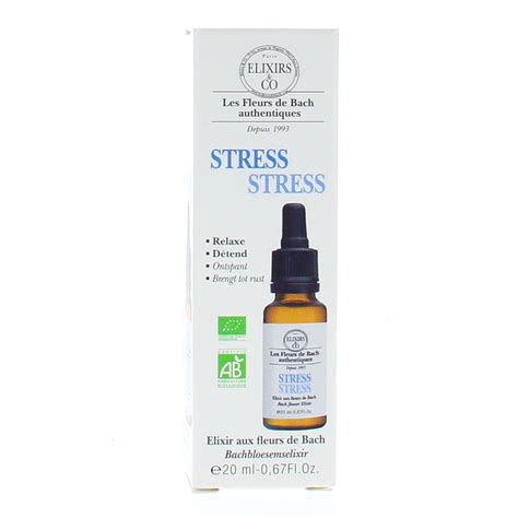 ELIXIRS CO Les Fleurs De Bach Authentiques Stress Flacon 20ml