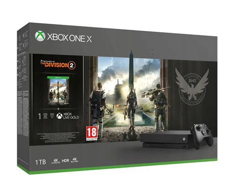 NOWA KONSOLA XBOX ONE X 1TB 4K HDR GRA Tom Clancy S The Division 2