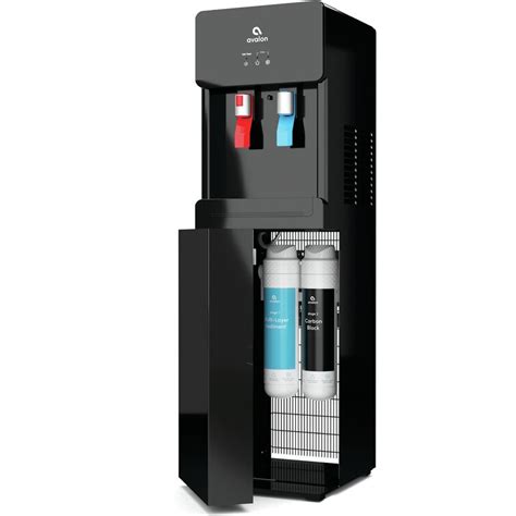 Avalon Black Freestanding Bottleless Electric Filtered Water Dispenser