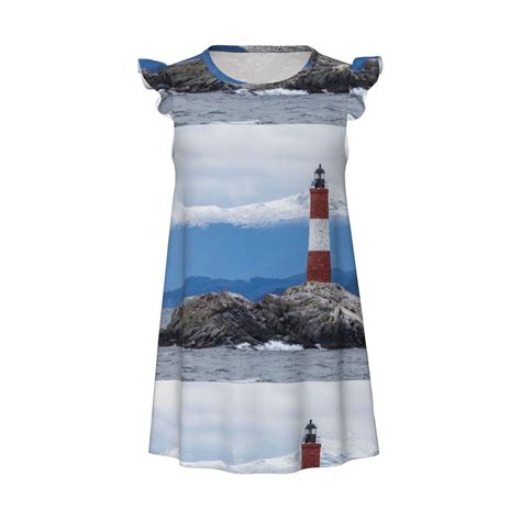 Xecao Lighthouse On The Waters Nightgowns for Girls: Elegant Princess