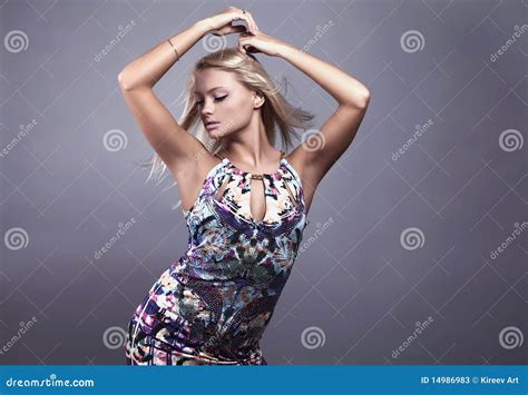 sensual girl  fashion dress studio shot stock image image